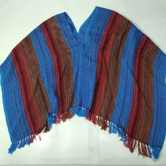 Santa Fe Handwoven Multicolor Striped Women's Top - Picture 8 of 8